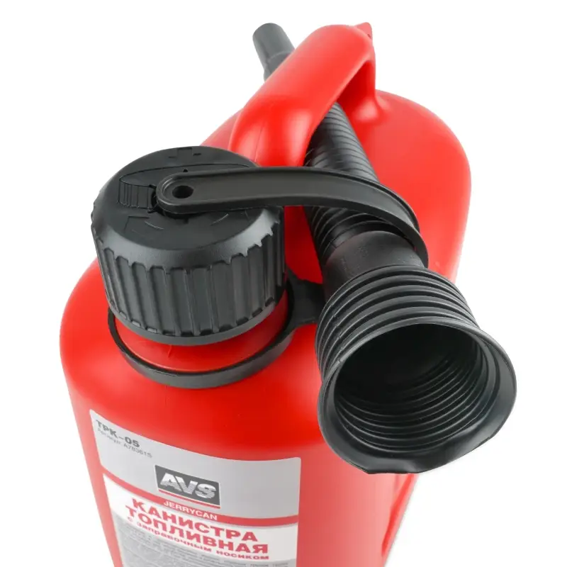 Канистра топливная пластик 5л. (красная) AVS TPK-05