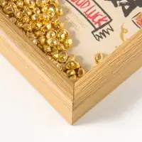 Настенный декор, панно в раме &laquo;Золотые слитки: Пожелание удачи&raquo;, 3&times;12.3&times;17.2 см