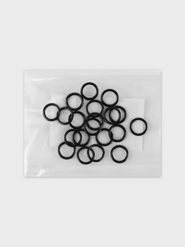 Кольцо для бретелей, металлическое, 8 мм, набор 20 шт., чёрное Кольцо для бретелей, металлическое, 8 мм, набор 20 шт., чёрное