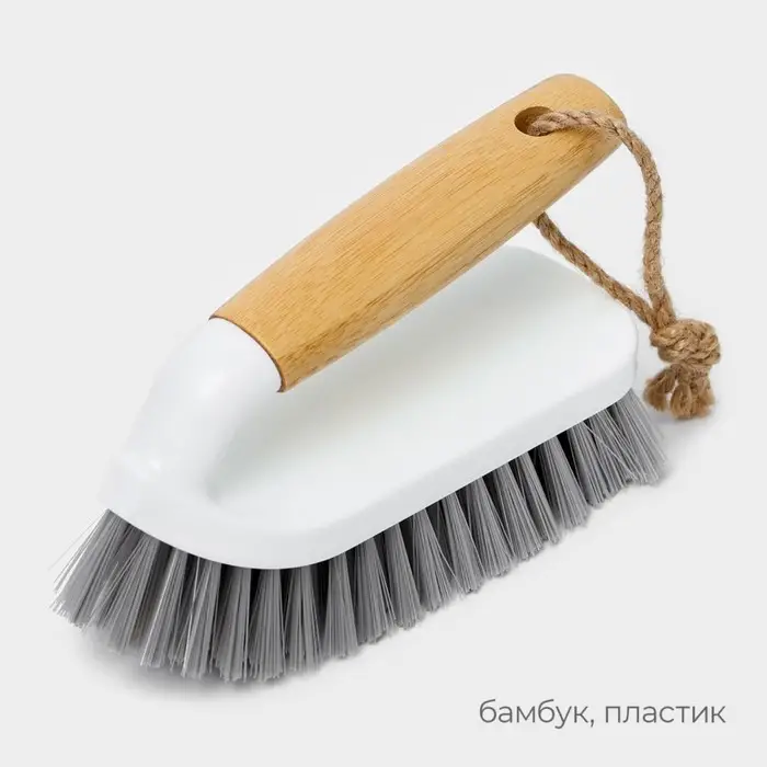 Щётка - утюжок Meli, бамбуковая ручка, 14.5×5.8×9 см, ворс 2.5 см Щётка - утюжок Meli, бамбуковая ручка, 14.5×5.8×9 см, ворс 2.5 см