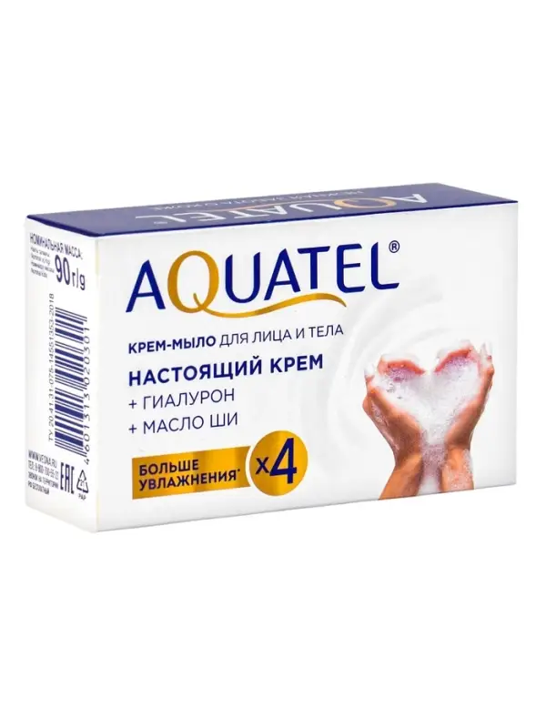 Крем-мыло твердое Aquatel классическое, 90 г