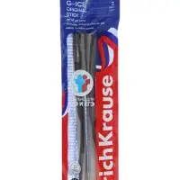 Ручки гелевые ErichKrause G-Ice Stick Original, 3 штуки, узел 0.5 мм, чёрный