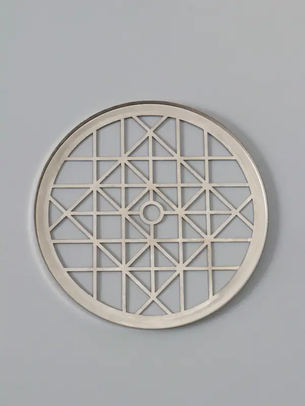 Крышка металлическая для вазы "Классик" d-15 см, серебро