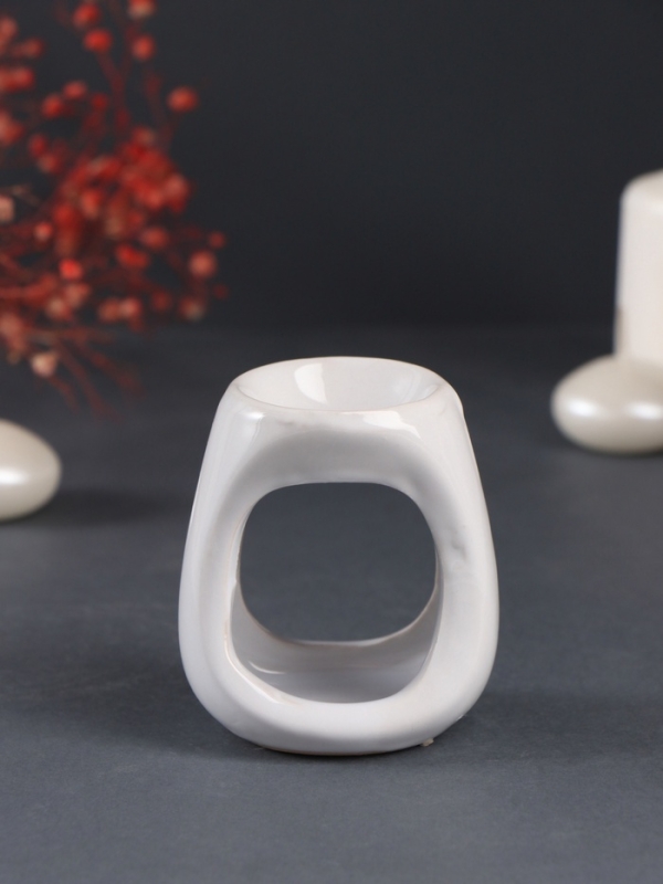 Аромалампа керамика Аромалампа керамика "Модерн" белая 5,5х6,7х7,7 см