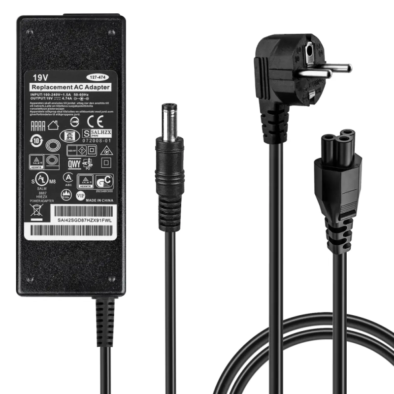 Блок питания Toshiba Notebook 19V 4.74А 5,5 х 2,5 Блок питания Toshiba Notebook 19V 4.74А 5,5 х 2,5