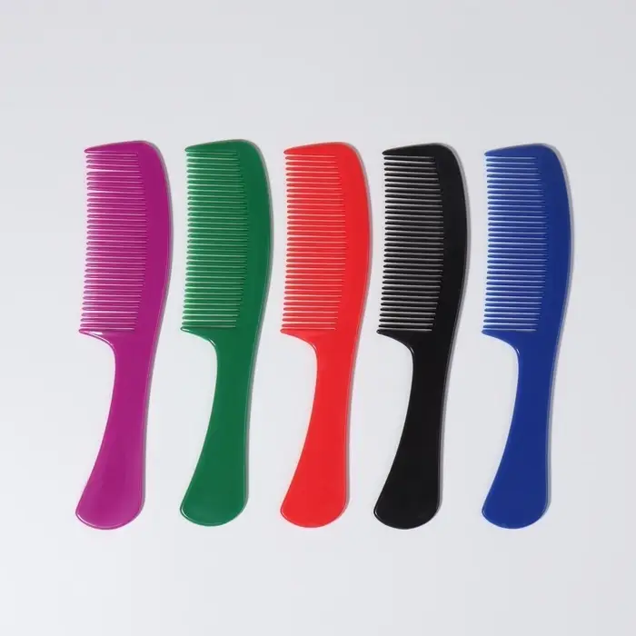 Расческа с ручкой, 19×4(±1) см, МИКС