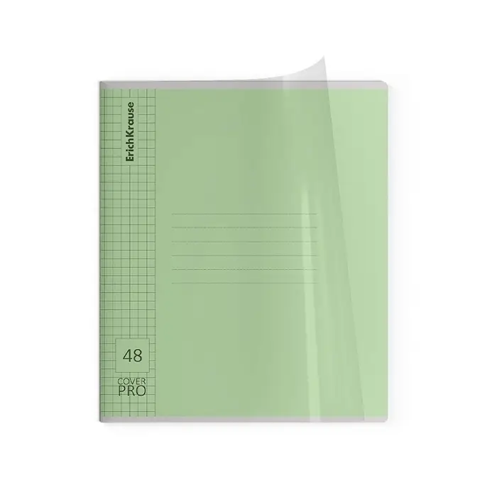 Тетрадь 48л кл ErichKrause Классика CoverPrо glossy, глянц.пласт.обложка, микс