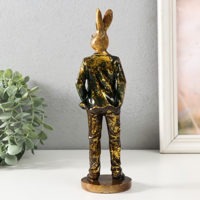 Сувенир полистоун Сувенир полистоун "Заяц в костюме" 8х7,5х26 см