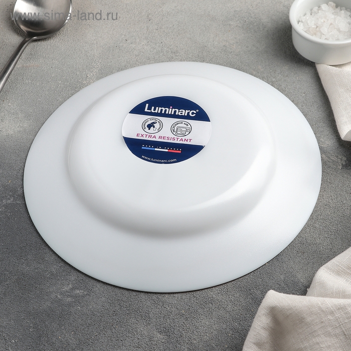 Тарелка глубокая Luminarc Everyday, 500 мл, d=22 см, стеклокерамика, цвет белый Тарелка глубокая Luminarc Everyday, 500 мл, d=22 см, стеклокерамика, цвет белый