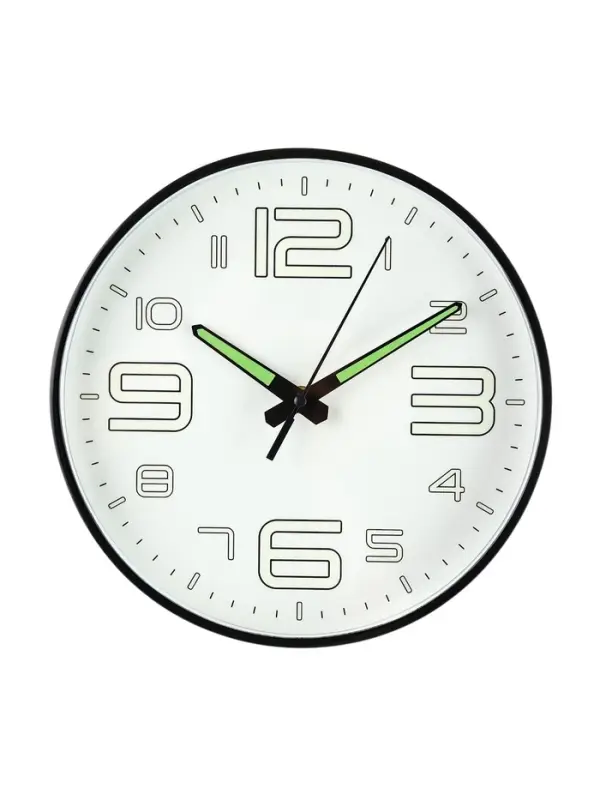 Часы настенные интерьерные &laquo;Классика&raquo;, плавный ход, светящиеся, d=25 см