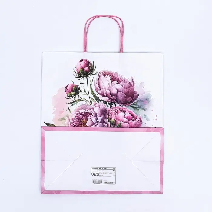 Пакет крафт "Самой нежной" 32 х 17 х 37 см