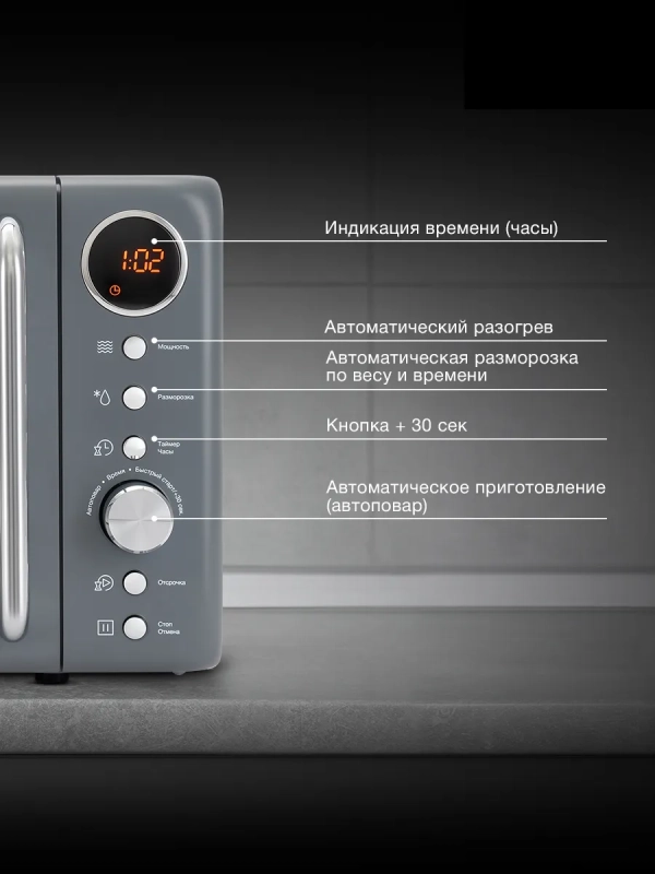 Микроволновая Печь HYM-D3036 20л. 700Вт