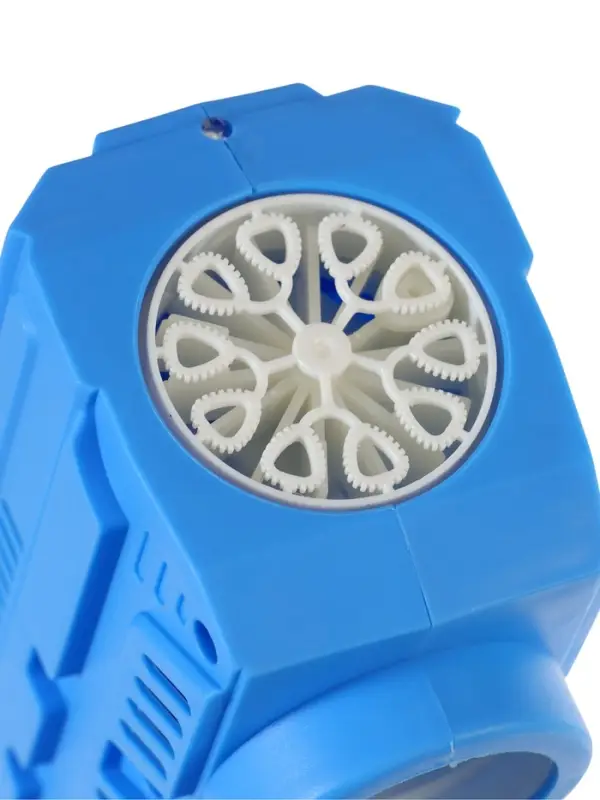 Генератор мыльных пузырей «Пистолет», световые эффекты, работает от батареек, синий