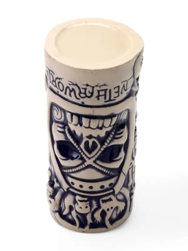 Стакан для коктейлей &laquo;Тики&raquo;, 550 мл, череп, керамика, бежевый