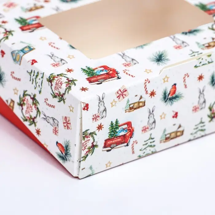 Коробка подарочная новогодняя складная «Хорошего праздника», 10×8×3.5 см