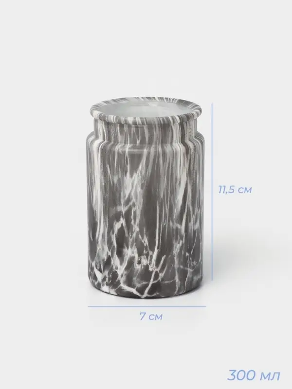 Набор аксессуаров для ванной комнаты SAVANNA, 2 предмета, дозатор, стакан, серый