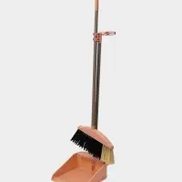 Щётка для пола: совок 24&times;25&times;81 см, щётка 24 см, персиковая