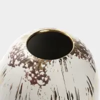 Ваза настольная керамика "Васко" классик, 23х12 см, белый