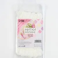 Нитки мулине Blanc, 8&plusmn;1 м, набор 6 шт., белый