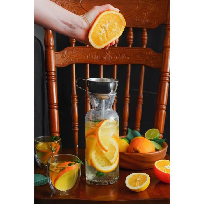 Стакан стеклянный с двойными стенками «Олд фэшн», 200 мл, стеклянный