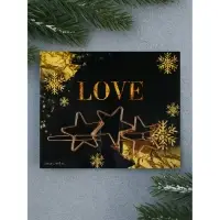 Заколка для волос на подложке With love, 1 шт.