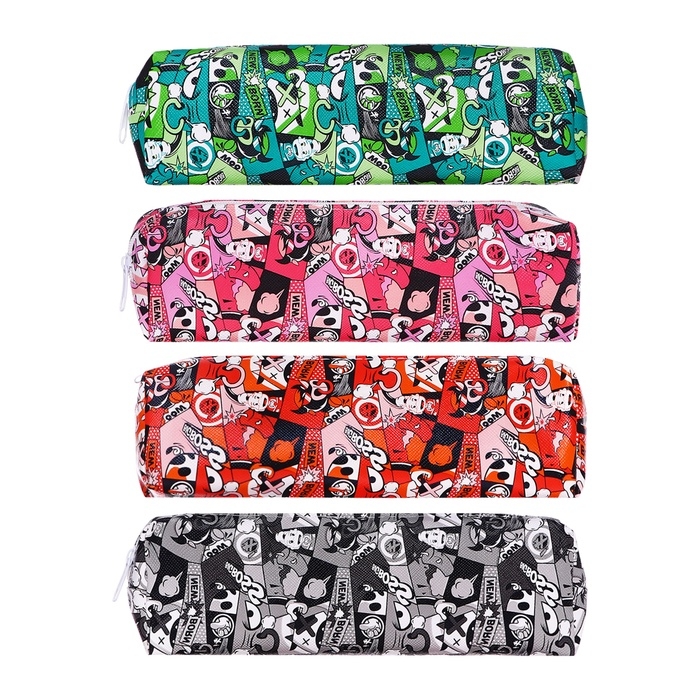 Пенал школьный Пенал школьный "Комикс", на молнии, МИКС