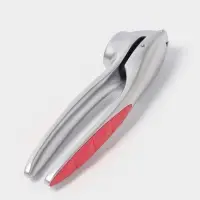 Пресс для чеснока Доляна Redline, 4&times;2.9&times;16 см, нержавеющая сталь, красный