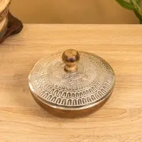 Сахарница "Алюм" 15х15х11 см, алюминий, дерево Сахарница "Алюм" 15х15х11 см, алюминий, дерево