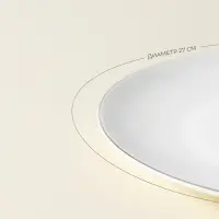 Тарелки SL Home &laquo;Каскарон&raquo;, d=27 см, набор 2 шт., костяной фарфор, белые