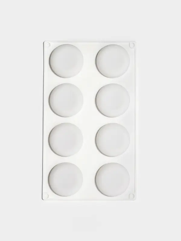 Форма для муссовых десертов и выпечки KONFINETTA &laquo;Пуэнти&raquo;, силикон, 30&times;17.5&times;1.5 см, 8 ячеек (5.5&times;1.5 см), белая