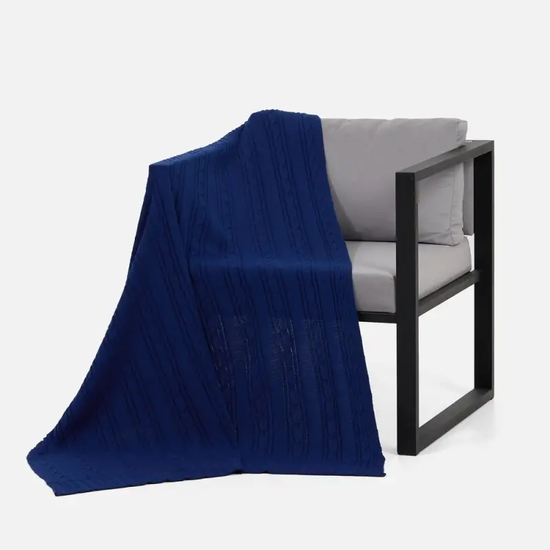 Плед Remitti, темно-синий (кобальт) Плед Remitti, темно-синий (кобальт)