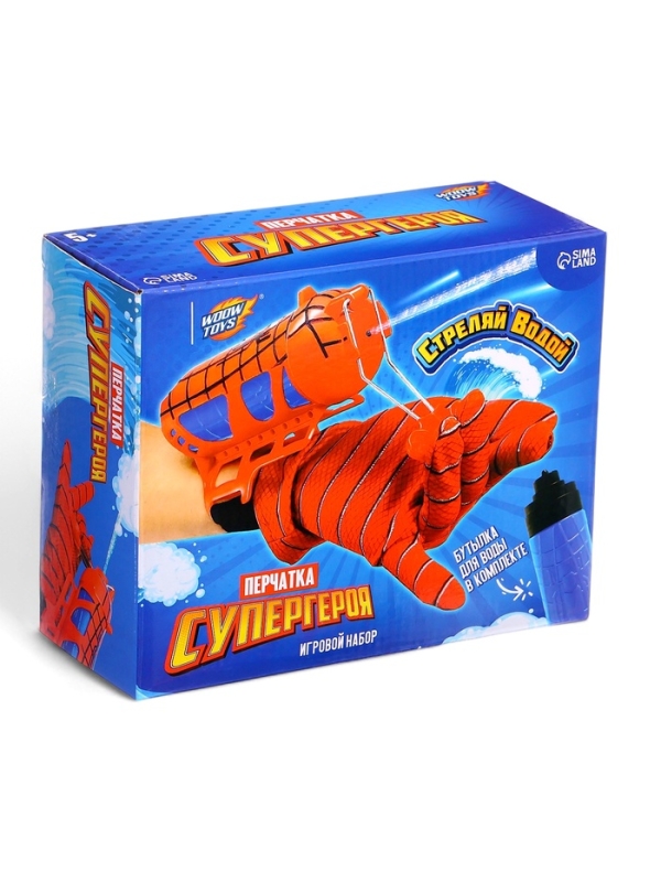 WOOW TOYS Игровой набор Перчатка  WOOW TOYS Игровой набор Перчатка "Человек - паук" с бутылкой для воды