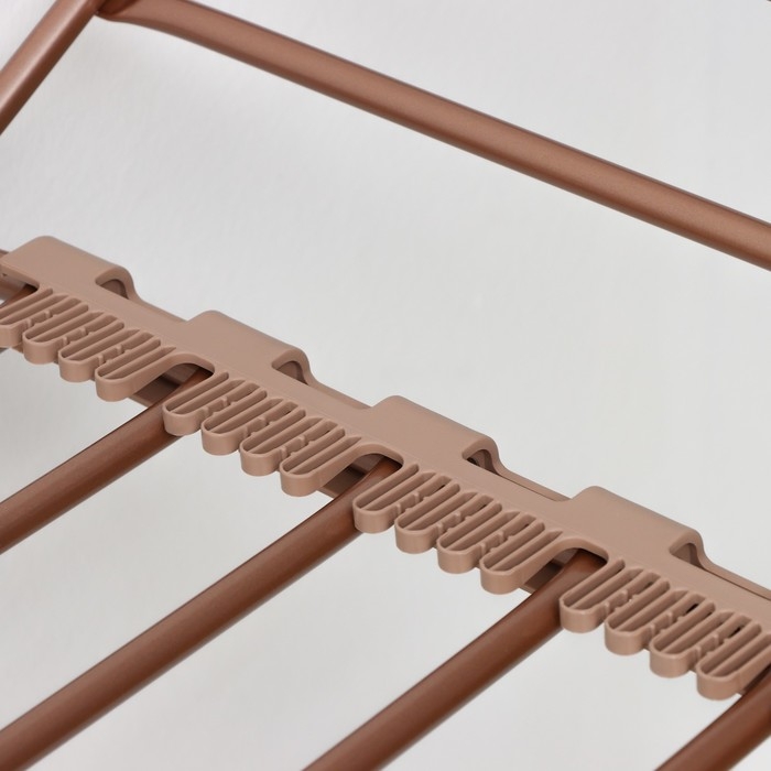 Сушилка для белья напольная, рабочая длина 18 м, цвет розовое золото Сушилка для белья напольная, рабочая длина 18 м, цвет розовое золото