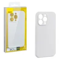 Чехол iPh 13 Pro Max (6.7) Liquid Silica Gel Protective Case Baseus белый