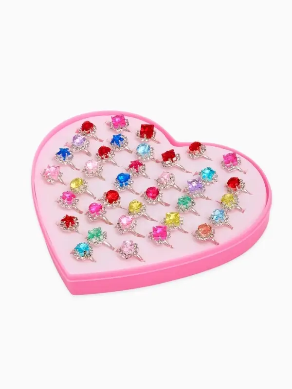 Кольцо &laquo;Выбражулька. Льдинки&raquo;, МИКС в серебре, безразмерное