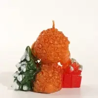 Свеча новогодняя "Овечка с ёлочкой" 7,5х5,5х7,5 см, огненный