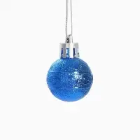 Ёлочные игрушки &laquo;Наоми&raquo;, шары новогодние, d=3 см, набор 24 шт., синий
