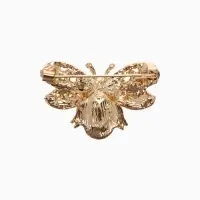 Брошь &laquo;Муха&raquo;, тренд, цветная в золоте
