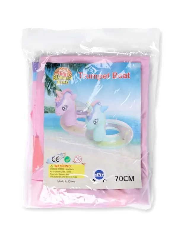 Круг для плавания &laquo;Единорог&raquo;, надувной, d=65 см, от 3 лет, с ручками, розовый