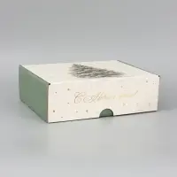 Коробка подарочная, самосборная &laquo;Новогодняя елочка&raquo;,30.7&times;22&times;9.5 см