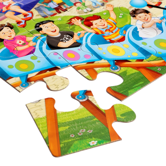 Макси-пазл «Парк развлечений», 40 элементов Макси-пазл «Парк развлечений», 40 элементов