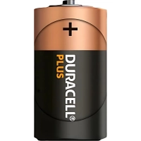 Батарейка Duracell PIus LR20 D BL2 Alkaline 1.5V (2/20) 2шт/уп