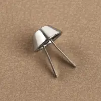 Ножки для дна сумки, d=7/15 мм, 4 шт., цвет серебряный