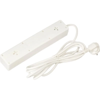 Сетевой фильтр BigTech STD-510-3-W (5р/3м/10А/2,2кВт/1мм2/белый)