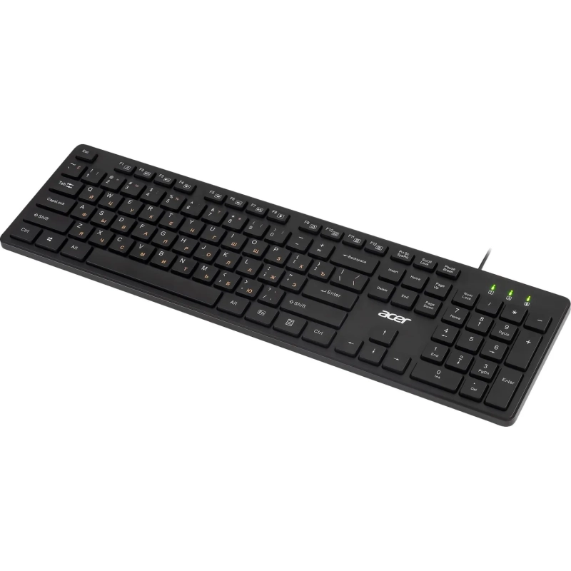 Клавиатура Acer OKW122 черный USB (ZL.KBDEE.00C)