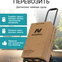 Тележка ручная хозяйственная, двухколёсная, нагрузка до 60 кг, складная, грузовая, Greengo