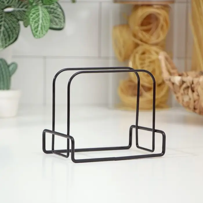 Салфетница Доляна «Демо», 13×8.5×11 см, цвет тёмно-коричневый