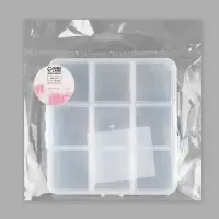 Органайзер для хранения мелочей, 9 ячеек, с подвесом, 10.2&times;10&times;1.8 см, прозрачный
