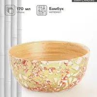 Миска, 10&times;10&times;5 см, бамбук