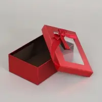 Набор подарочных коробок 3 в 1, прямоугольные с окном 23&times;16&times;9.5 21&times;14&times;8.0 19&times;12&times;6.5 см